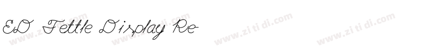 ED Fettle Display Re字体转换